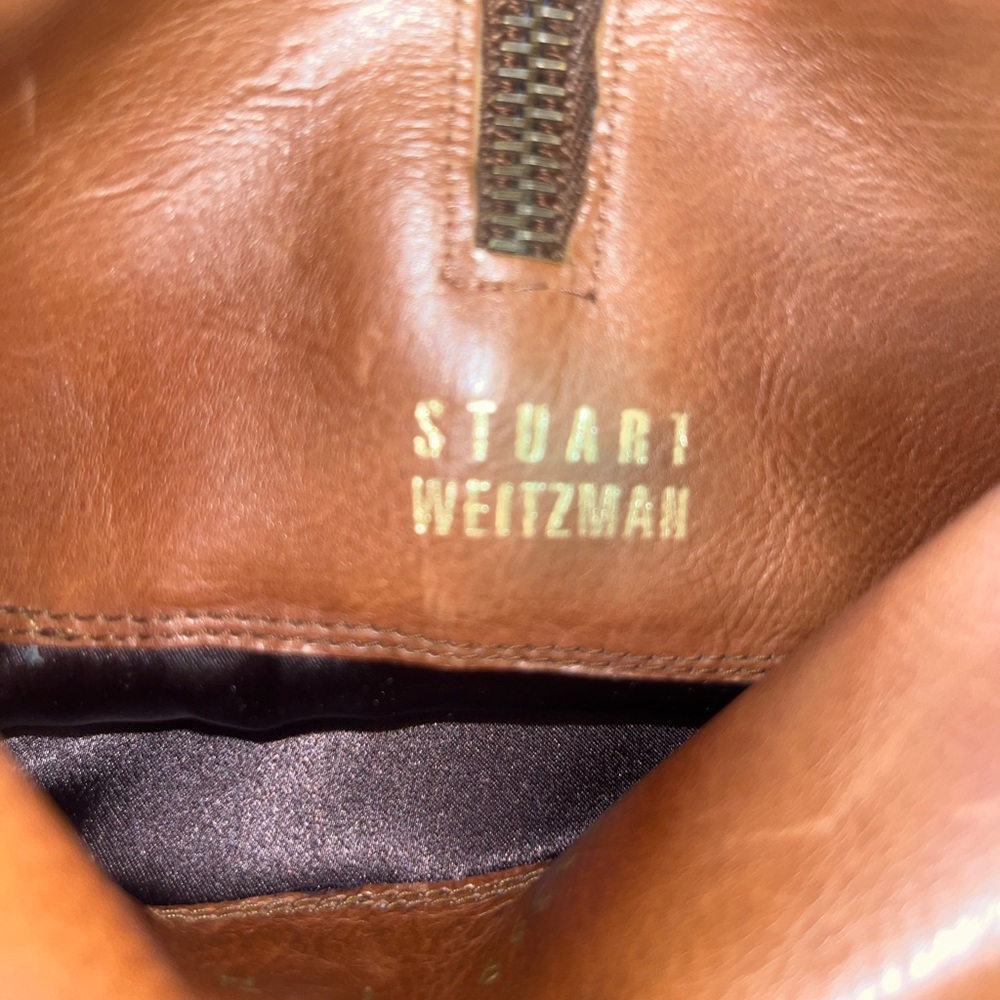 Stuart Weitzman butter leather two tone tall boots. Sz 7 - Picture 11 of 13